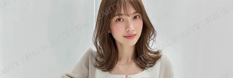 モカブラウンのくびれセミロング - ヘッダー
