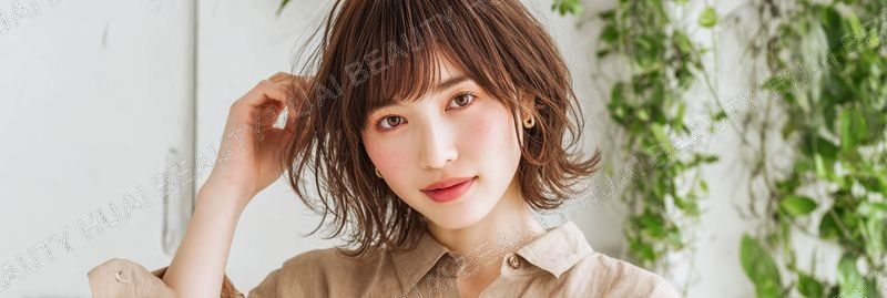 モカブラウンのショートボブ - ヘッダー